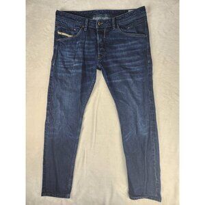 Diesel Jeans Mens Belther 3D Regular Slim Tapered Dark Wash‎ Denim 0823K 36"x31"